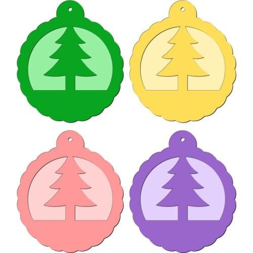 New Christmas ornaments Wooden Die Scrapbooking C2760 Cutting Dies Multiple Sizes Compatible with most die cutting machines