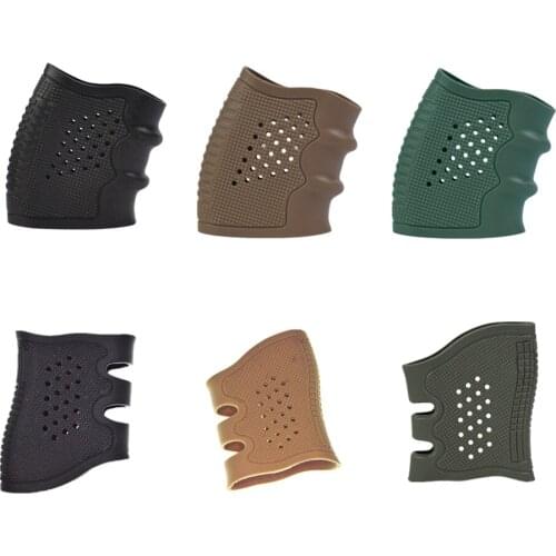 New Anti Slip Tactical Handgun Pistol Rubber Protect Cover Grip Glove Tactical shooting Hunting Glock Holster Hunting Accessorie