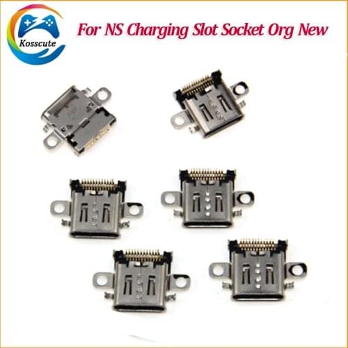 10pcs-20pcs Original New USB Type-C Charging Socket Port Power Connector for NS Nintendo switch Console Accessories