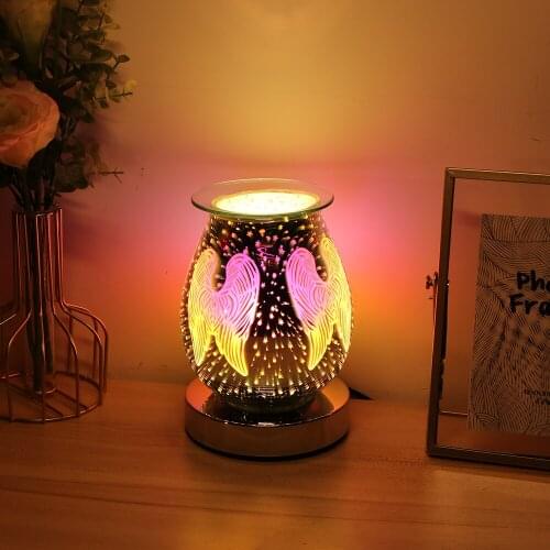 Glass Aromatherapy Air Humidifier With 7 Color Led Night Light 3D Firework Aroma Essential Oil Diffuser Mist Maker Ultrasonic