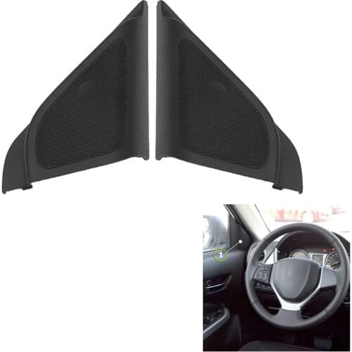Front L+R Door Mirror Trim Tweeter Speakers Panel Triple-cornered Treble Horn Cover for Suzuki Vitara 2015-2018