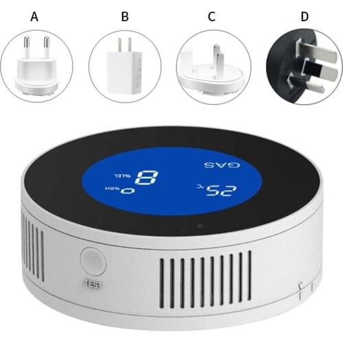 Tuya Leakage Alarm Kitchen WiFi Air Detector Indoor Air Leakage Sensor Smart Alarm EU/US/AU/UK Plug