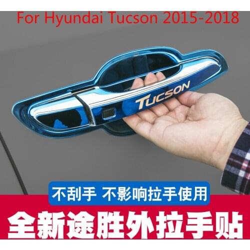 High-quality stainless steel Interior Door Handle Cover For Hyundai Tucson 2015 2016 2017 2018 Car-styling Car Covers