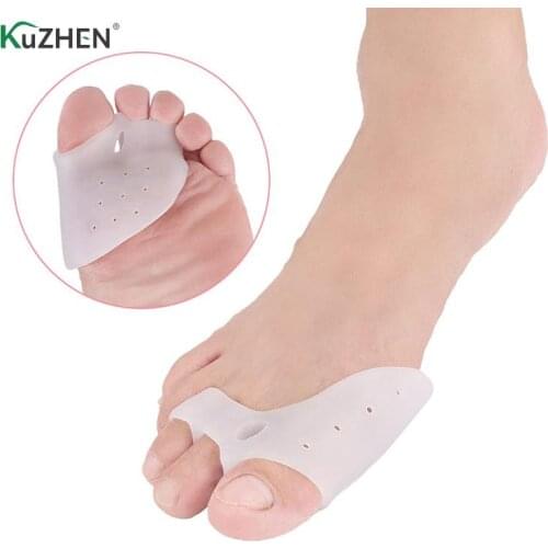 1Pair Silicone Bunion Toe Corrector Straightener Separator Pain Relief Corrector Hallux Valgus Toe Brace&Support New