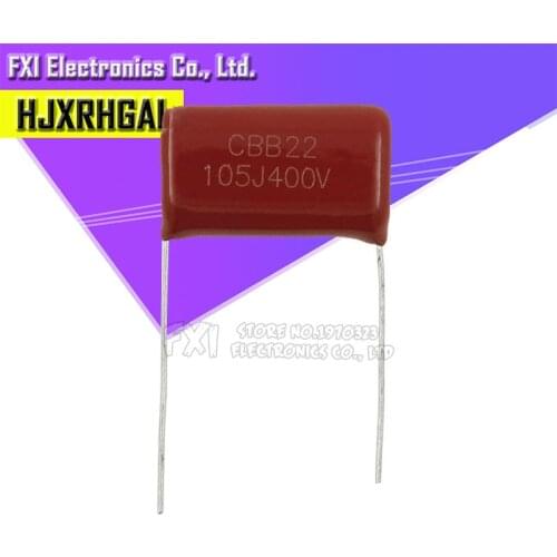 10PCS 400V105 1UF Pitch 20MM 400V 105 1000NF CBB Polypropylene film capacitor new