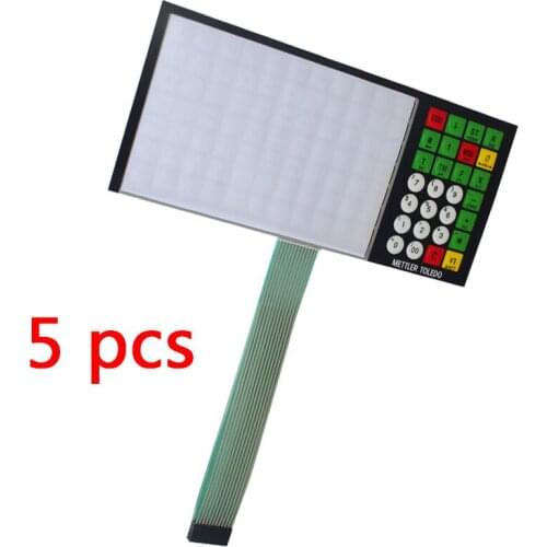 5pcs Original and New (English Version) Keyboard Film For Toledo 3600 3680 3650 Scale retail scale (Key strengthen edition)