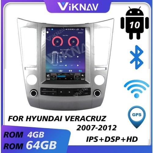Car gps navi video multimedia player for hyundai veracruz 2007-2012 android auto radio car audio tape recorder vertical screen