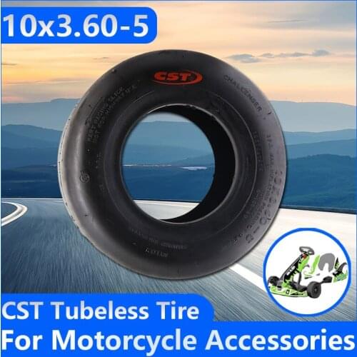 10x3.60-5 Tire CST Tubeless Tire For 168 Go Kart 5 Inch Tyre Rear Tires Fit Drift Wheels Gokart TIRE Accessories