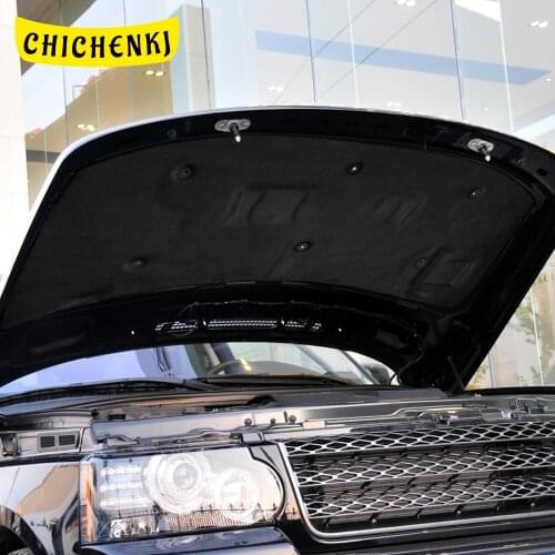 For Range Rover L322 2003-2012 Car Heat Sound Insulation Cotton Front Hood Engine Firewall Pad Cover Noise Deadener Accessories