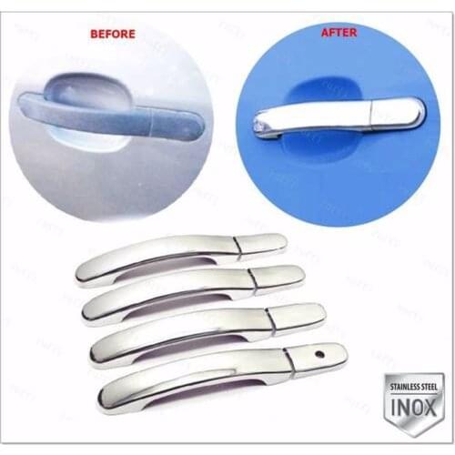 For Ford Fusion Chrome Door Handle 4 door 8 prç P. Steel 2002 and OVER