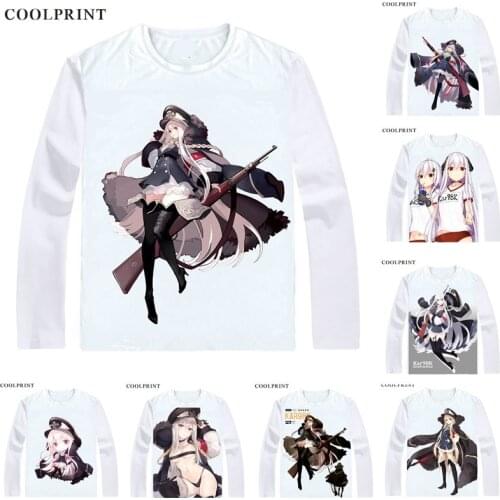 Kar98k UMP9 G11 T Shirt Girls Frontline Girls' Doujinshi Anime Custom T-shirt Casual Vintage Print Long Sleeve TShirts