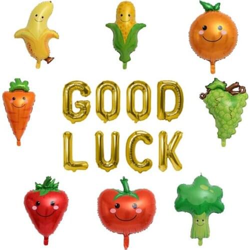 Good Luck Gift Going Away Present Outdoor Yard Decor Balloon Cheap Gifts Aluminum Foil Helium Balloon With Metallic Luster