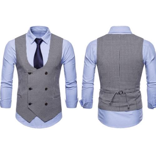 Мужские двубортные жилеты Hirigin China At AliExpress