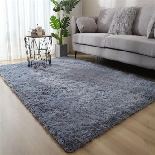 Nordic Large Size Plush Carpet Soft Shaggy Area Rug For Bedroom Living Room Anti-Slip Floor Mat Childrens Room Home Decor Rugs