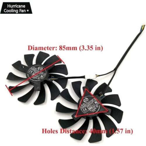 HA9010H12F-Z 85MM 4Pin Replacement Cooler Fan for MSI GTX 1060 OC 6G GTX 960 P106-100 P106 GTX1060 GTX960 Graphics Card Fan
