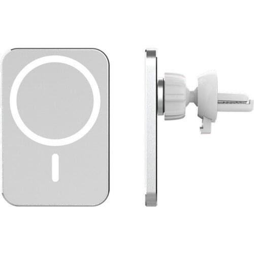 For Macsafe iPhone 12 Pro Max Mini Mac Safe Magnetic Wireless Chargers Car Mount Holder Air Vent Mount 15W Fast Charging Station