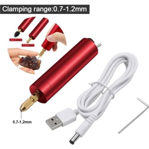 Mini Electric Grinder Pen USB Port Micro Engraving Carving Pen DIY Hand Drill Portable Rotary Tool for Polishing Grinding