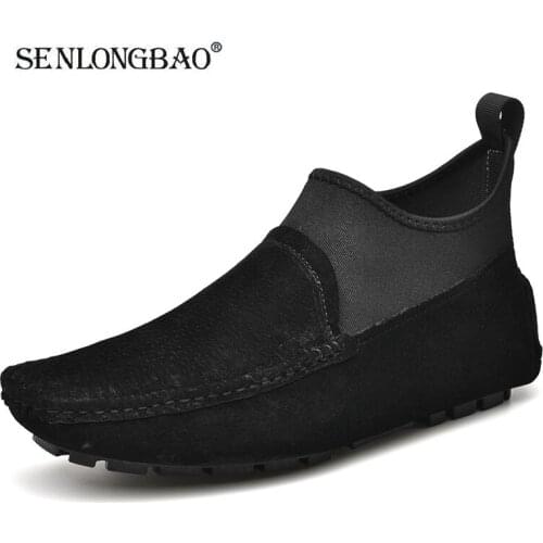Brand Mens Shoes Autumn Soft Moccasins Men Loafers High Quality Genuine Leather Casual Shoes Men Flats Gommino Driving Shoes
