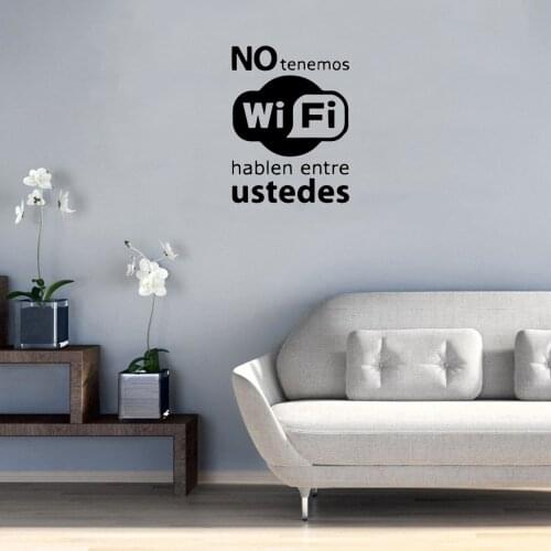 Spanish Quote Wall Stickers No Tenemos Wall Decal For Office Room Living room Vinyl Wallpaper Mural RU4102