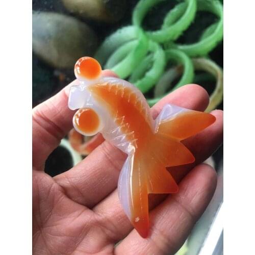 Natural agate red fish jade pendant jade pendants necklace women jade gift for friends