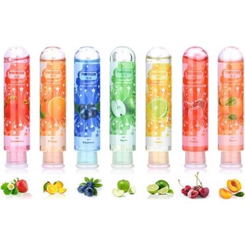 OLO 80ml Fruit Flavours Water-Soluble Anal Vaginal Lubricant Smooth Oil Body Lube Adult Sex Products