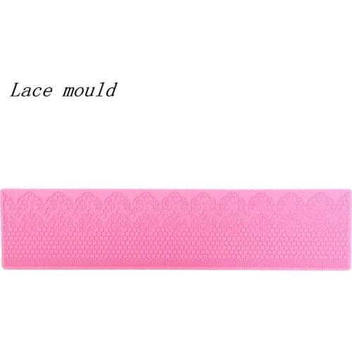 Wholesale Silicone mold M016 flower fence Shape sugar lace mat Decoration Fondant cake mould Baking mold