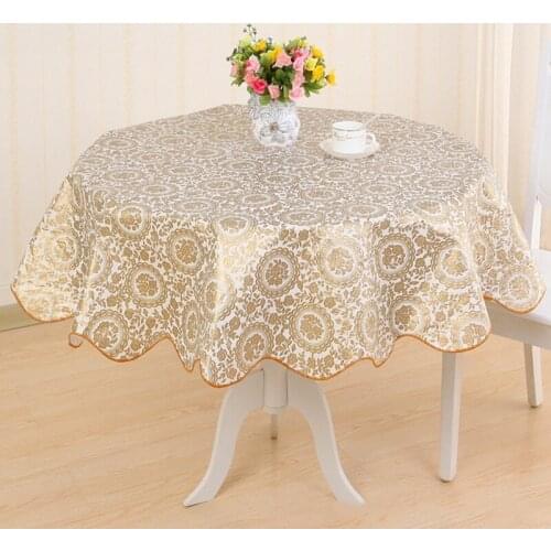 Table Cover Waterproof PVC Tablecloth Home Decoration Plastic Print Flower Wedding Birthday Party Home Kitchen Dining Tablecloth