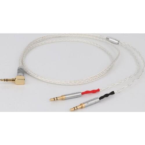 Preffair 6N OCC silver plated elear AT-D7200 D5200 D9200 t1 t5p 2nd AK T5P HE1000SE HE6SE ANANDA Arya Headphone upgrade Cable