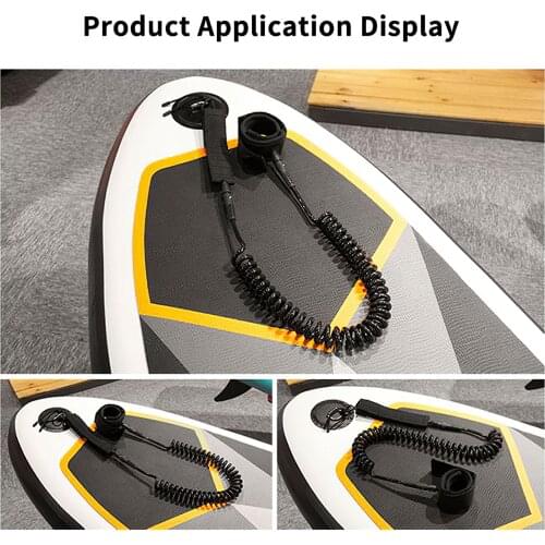 Coiled Body Board Leash - Wrist Leash & Double Stainless Steel Swivels, Leash Plug - Lightweight & Comfortable - Choose Colors