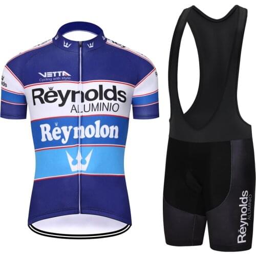 SPEED PEAK Reynolds Cycling Jersey Short Sleeve Set Men Clothing Mtb Bib pant Participating teams Equipment Enduro Clothes