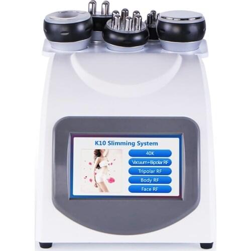 Slimming Ultrasonic Liposuction Cellulite Reduction 40K Cavitation Multipolar RF Vacuum Slimming Machine Face Skin Lifting