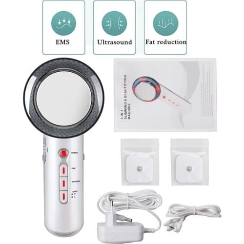 3 in 1 Ultrasound Cavitation EMS Ultrasonic Body Slimming Massager Fat Burner Galvanic Infrared Ultrasonic Therapy dropshipping
