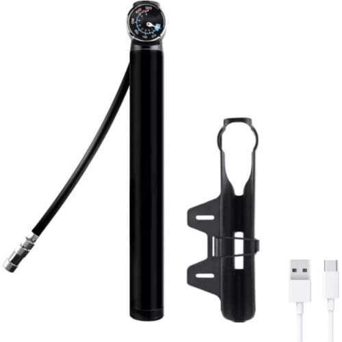 Cycling Electric Pump Tire Air Inflator 150 PSI USB Valve Ball Needle Hose MTB Accessories Portable Bike Pump