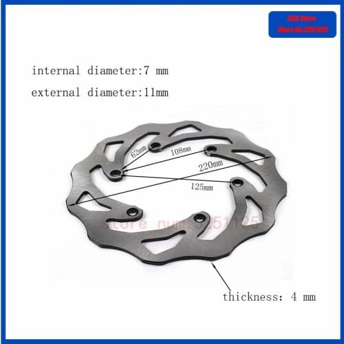 Outer Diameter 220MM Stainless Steel Rear Brake Disc Rotor for KTM SX XC EXC XCW 125 150 200 250 300 350 400 450 500-530 SMR450