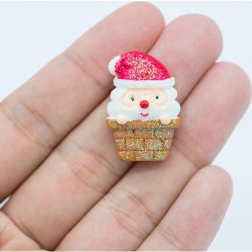YF254 Santa Claus Silicone Mold - for Dessert Fondant Cake Decorating Tools Chocolate Candy Resin Craft Jewelry