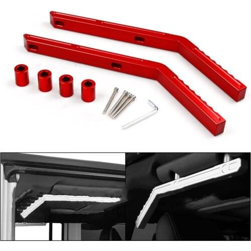 Rear Grab Handles Grip Bar CNC Aluminum for Jeep Wrangler JK 2007-2018