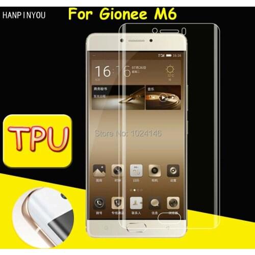 New Full Coverage Clear Soft TPU Film Front Screen Protector For Gionee M6 5.5" Cover Curved Parts (Not Tempered Glass)