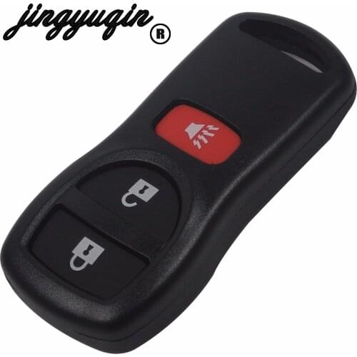 3 Button Remote Entry Car Key Stying Fob Shell Case Cover Blank For Nissan Armada Xterra Pathfinder Frontier Quest Titan Murano