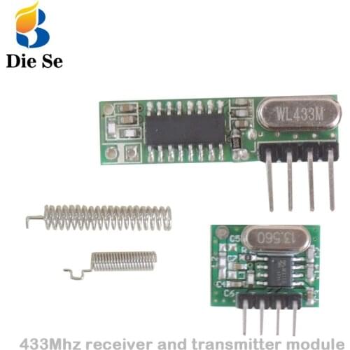 3 sets RF module 433Mhz superheterodyne receiver and transmitter kit with antenna For Arduino uno Diy kits 433mhz Remote control