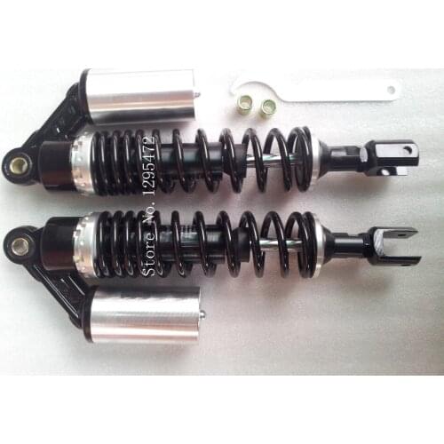 360mm motorcycle 8mm spring real shock absorber assy for honda CB900F suzuki yamaha kawasaki black +silver color