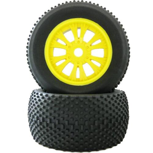4pcs/lot RC Rubber Sponge Tires Tyre Rim Wheel 140*68*17mm For 1/8 HSP Baja Tyranno Off Road Monster RC Truck