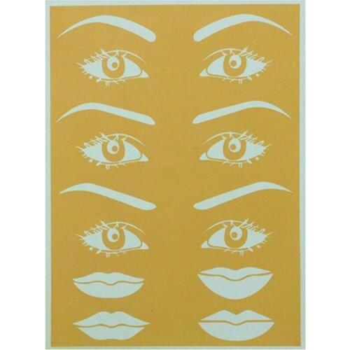 5pcs Eyebrow Tattoo Practice Skin Microblading Eyebrow Permanent Makeup Skin Training Skin for Tattoo Accessories Tattoo Supply