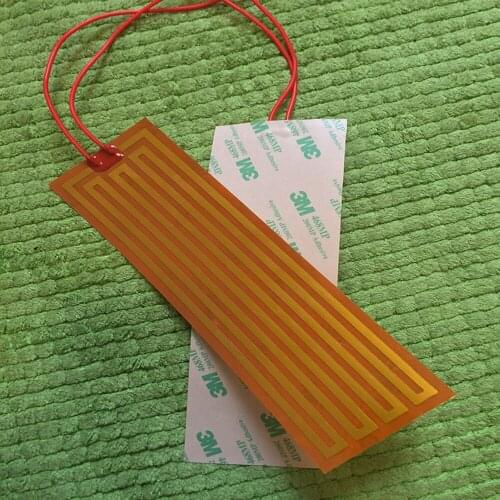 8x78.5mm 24V 20W electrothermal film heating polyimide polyimide film heater flexible adhesive thermo foil heater Warming