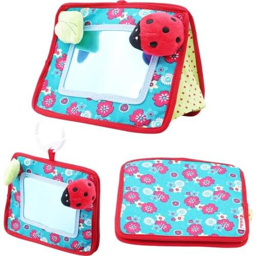 Baby Safety Mirror Newbron Carrier Stroller Pendant Hanging Toys Baby Rattles Kids Early Educational Sensory Development Toy