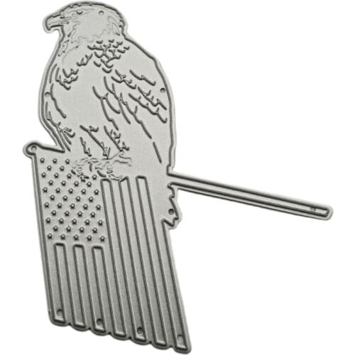 Flag Bird Metal Cutting Dies Stencils DIY Scrapbooking Album Paper Card Template Mold Embossing Craft Decoration