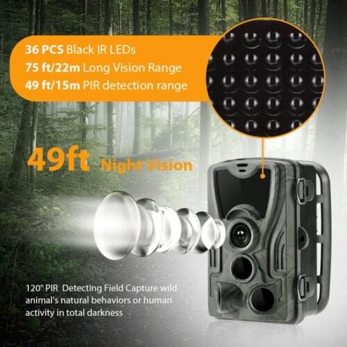 HC801A Motion Activated Outdoor Trail Camera Trigger Wildlife Scouting Hunting Trail Camera Wildlife Camera With Night Vision