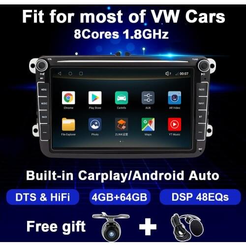 Android Car Radio For VW Polo Sedan GOolf 5 6 Passat B6 B7 CC Magotan Bora Jetta Touran Tiguan Skoda Octavia Multimedia 2Din GPS