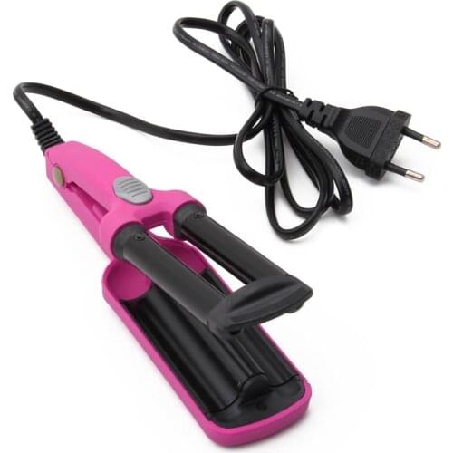 Mini Ceramic Hair Crimper Curler Curling Iron Tong Waving Wand Roller Salon