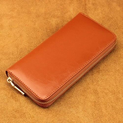 Purse Fashion Leather Femme Men Women Coin Wallet Long Money Clutch Bags Business Card Pocket Holder Card Zipper Porte