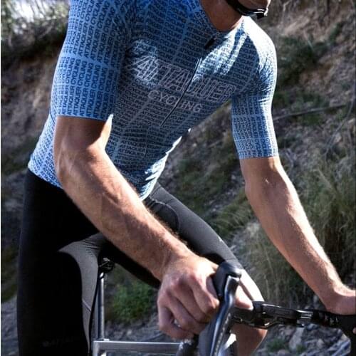 Team ATQ Attaquer Summer Men Cycling Jersey 2021 New Fashion Streak Style RBX MTB Riding Clothing Air Mesh Short Sleeve Breath